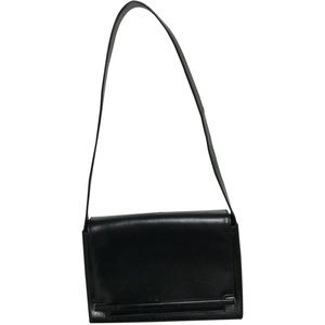 CAMPANILE MADE IN ITALY BLACK LEATHER SHOULDER BAG